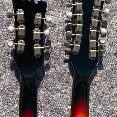 Mosrite Joe Maphis Model 1966 - Double Neck 6/12 Sunburst image 18