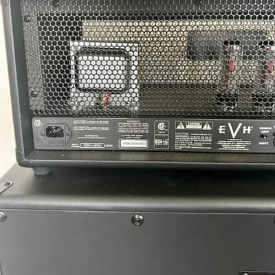 EVH EVH 5150 Iconic Series EL34 80-watt Amplifier Head and 4x12 Cabinet 2025 - Black image 6