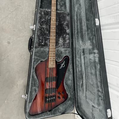 Epiphone T-bird Pro iV bass guitar with case great shape image 1
