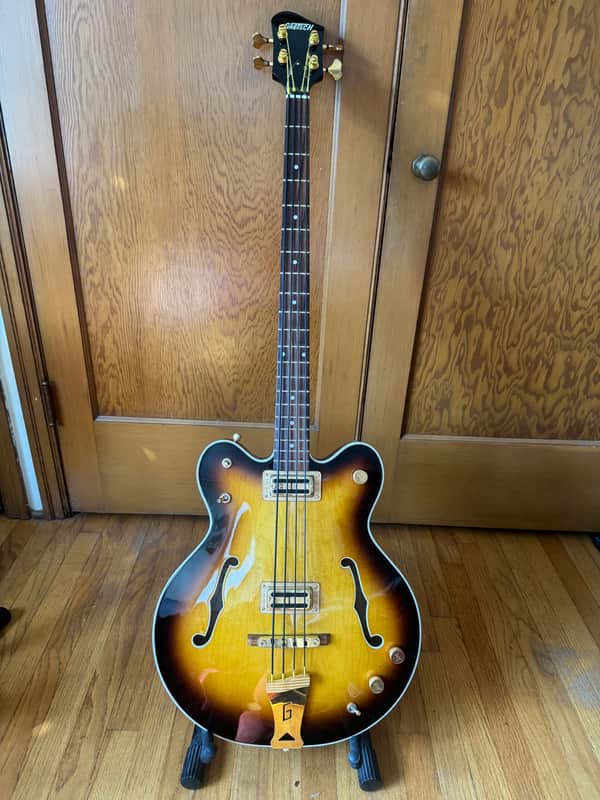 Gretsch G6072 Long Scale Hollow Body Bass 2003 - 2006 - Golden Sunburst