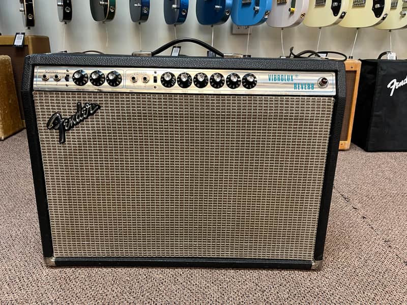 1976 Fender Silverface Vibrolux Reverb 2x10" Combo Amp image 1