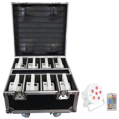 Rockville BATTERY PAR PACK 61 V2 White 8) Rechargeable Wash Lights+Charging Case image 13
