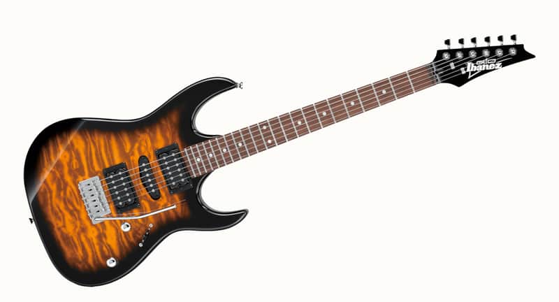Ibanez GRX70QA-SB Quilt Top Electric Guitar – Sunburst 2025 - Sunburst image 1