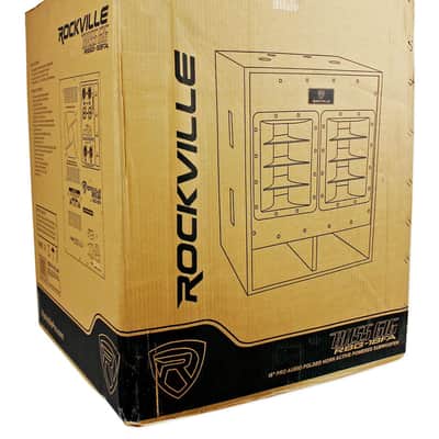 (2) Rockville RPG15 15" Powered 1000W DJ/PA Speakers+ 18" Subs+Poles+Cables image 10