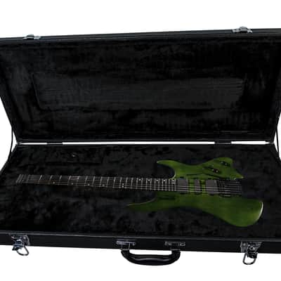 Bootlegger Guitar  Absinthe  Headless 2022 Green Matte EMG Coil Split Tremolo Case image 3
