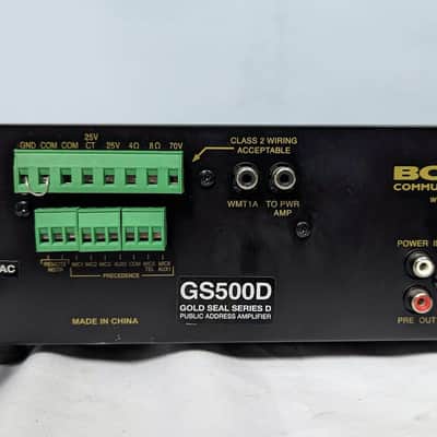 Bogen GS500D Gold Seal Series D 500W Power Amplifier with EQ image 11