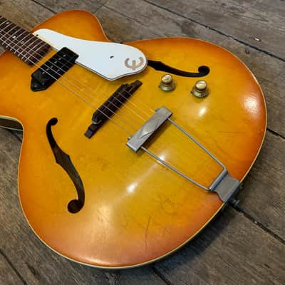 1965 Epiphone E422T Century Sunburst with hard shell case image 10
