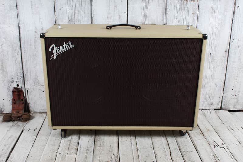 Fender Super-Sonic 60 212 Electric Guitar Speaker Cabinet Blonde with Cover image 1