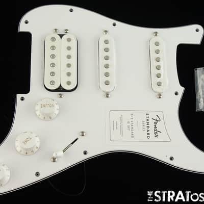 Fender Standard Strat *HSS LOADED PICKGUARD PICKUPS, Stratocaster, White image 1