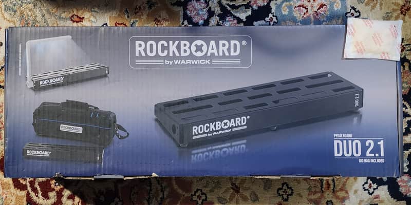 RockBoard by Warwick DUO 2.1 Pedalboard – Excellent Condition w/ Pre-Applied Loop Tape & Original Box/Accs image 1