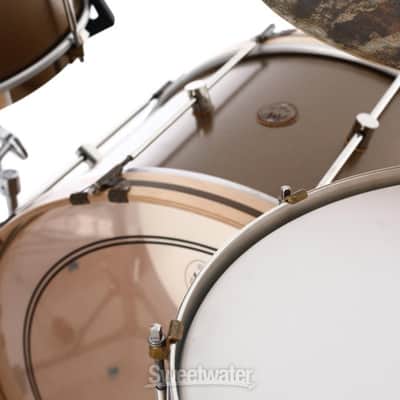 A&F Drum Company Maple Club 3-piece Shell Pack - Deco Gold with Nickel Hardware (AF322DGNd1) image 3