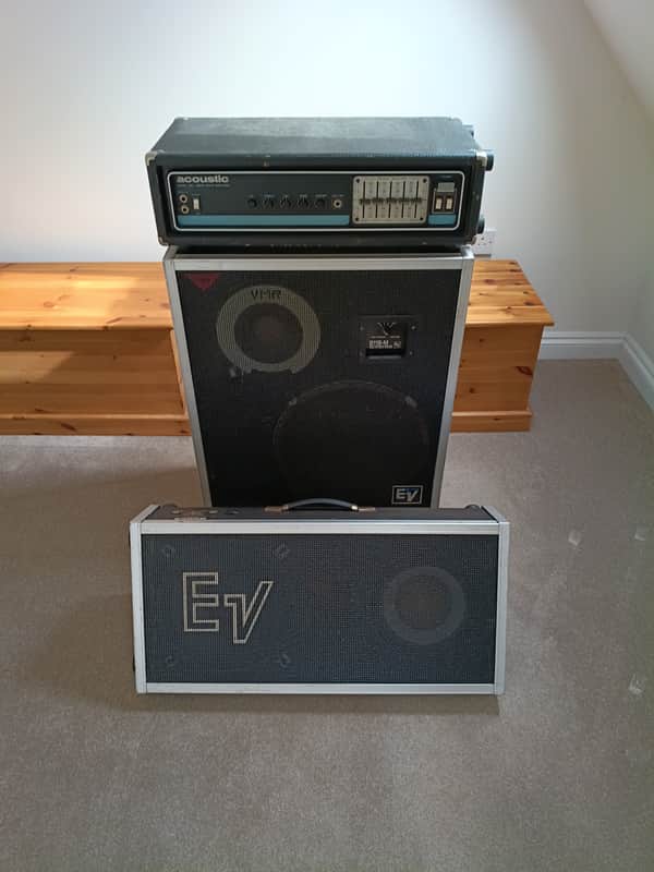 Electro-Voice FM12-3A  Wedge style - Eminence Delta Speakers 1970's - 1980's - Black Tolex image 1
