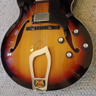 Hagstrom HJ800 Jazz Guitar - Gloss Tobacco Burst image 1