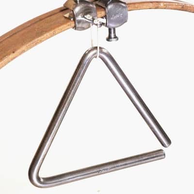 Ludwig Wood Block & 6" Triangle, Both with Logo, Traps Era 1920s-30s / INSPECTED & TESTED image 11