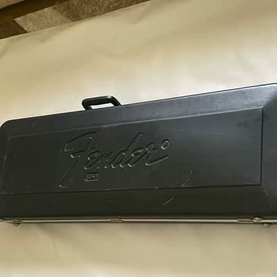 1990's Fender USA Stratocaster Telecaster Black Molded Hardshell Guitar Case Butterfly Latches image 2