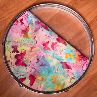 13" single layer Drum Bunny cloth drum cover - dampener - partial mute - compare to Drum Tortillas - Quesadilla - Big Fat Snare Bild 2