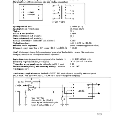 Lundahl LL5402 output transformer image 4