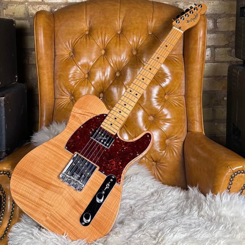 2019 Fender Rarities Flame Maple Top Chambered Telecaster Natural Electric Guitar W/ Original Hardshell Case & Paperwork! image 1