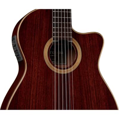 Cordoba Fusion 12 Rose II Acoustic Electric Guitar - Natural image 7