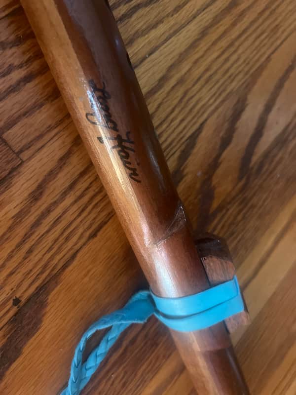 Long hair Native flute 2018 - Walnut image 1