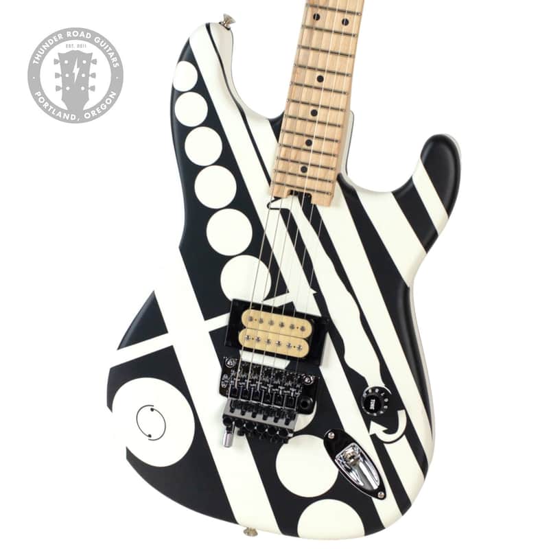 New EVH Striped Series Circles Black & White w/"Bye See Ya Later" Graphic on Back image 1
