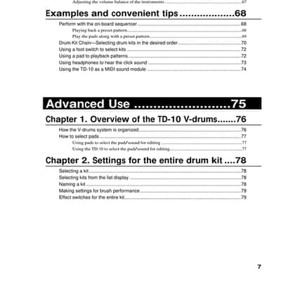 Roland TD-10 — Owners Manual User Guide Instructions — 182 Pages — USA Made image 3