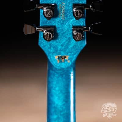 ESP Eclipse Custom Original Series Electric Guitar w/ Case – Blue Liquid Metal image 6