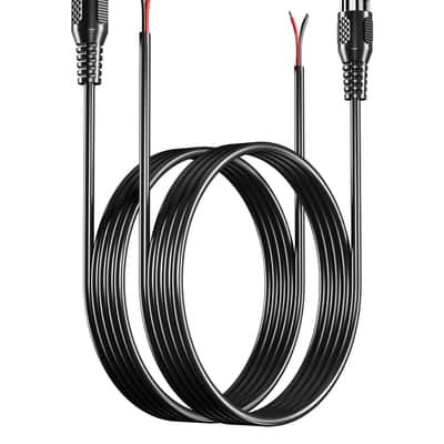 RCA to Speaker Wire Adapter, Speaker Bare Wire Cables to RCA Plugs Adapter Repair Speaker Cord for Speakers Amplifier Audio Video AV Receivers （2 Pack 20AWG 6.6 ft） image 1