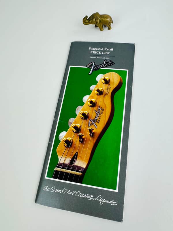 Fender Suggested Retail Price List Booklet 1985 image 1