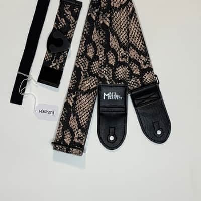 Snake Outdoor Cotton Canvas guitar strap w/ matching guitar pick holder handmade by MattS Design & Effect image 1