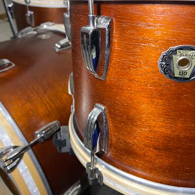 Ludwig Legacy Mahogany "Van Buren" Pro Beat Shell Pack + 18" Floor Tom — 110th Anniversary Limited Edition | Gator Elite Air Cases | Excellent image 6
