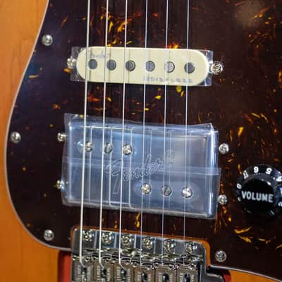 Fender Michael Landau Coma Stratocaster - Coma Red with Vintage-Style Navy Blue Hardshell Case - Demo image 10