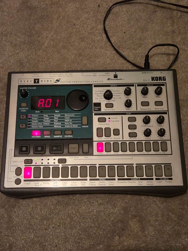 Korg Electribe-S ES-1 Rhythm Production Sampler 2000s - Silver image 1