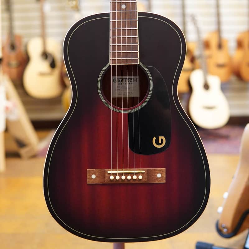 Gretsch Jim Dandy Parlor Acoustic Guitar Deep Cherry Burst image 1