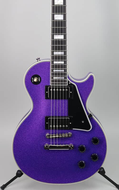 Epiphone Inspired by Gibson Custom Les Paul Custom Amethyst Sparkle image 1