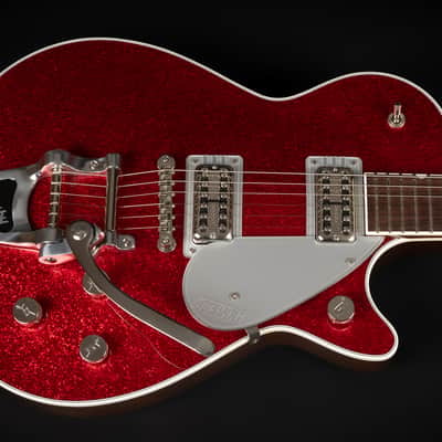 2019 Gretsch G6129T Players Edition Duo Jet FT - Red Sparkle | Japan Single Cutaway Filter'Tron Pickups Locking Tuner Bigsby | OHSC image 4