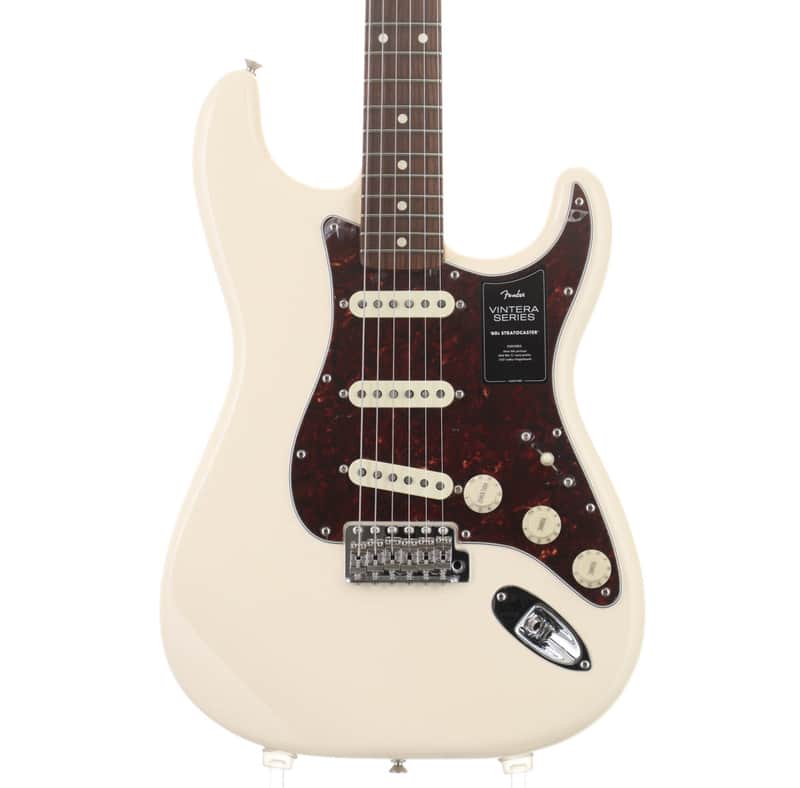FENDER MExICO Vintera '60s Stratocaster with Pau Ferro Fingerboard in Olympic White [Mx21201387] (08/24)