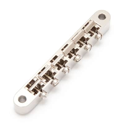 Faber ABRH-59 Vintage ABR-1 Tune-o-matic Bridge (Nickel, Plated Brass Saddles)