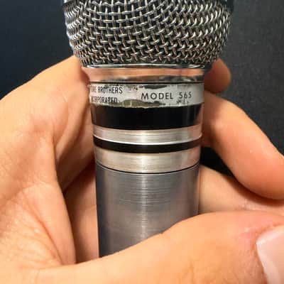 Shure vintage565 Unisphere I Dynamic Microphone - Made in USA (The Woodstock Mic) 1960-1970 - grigio image 8