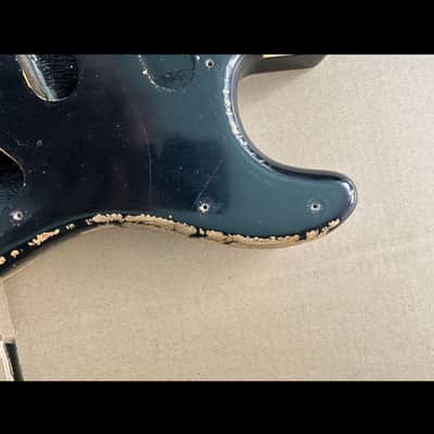 MJT Stratocaster 2020s - Black over Sunburst image 5