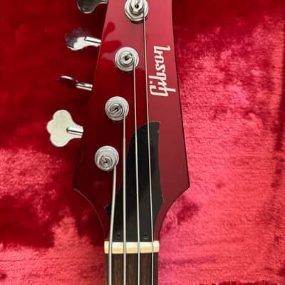 Like NEW 🇺🇸USA Gibson Thunderbird NR  bass guitar - super butter action - Sparkling Burgundy image 3
