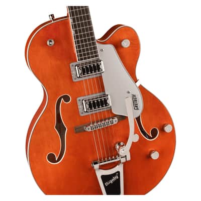 Gretsch G5420T Electromatic Classic Hollow Body Electric Guitar w/Bigsby, Laurel Fingerboard, Orange Stain image 4