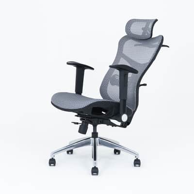 Wavebone Viking Studio Chair w/ Mesh Seat & Headrest – Ergonomic Recording Chair-Black image 16