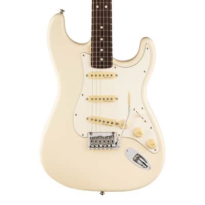 Used Fender Jeff Beck Stratocaster - Olympic White w/ Rosewood FB image 1