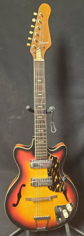 Kawaii Archtop electric Late 1960"s early 1970's - Orange Sunburst image 1