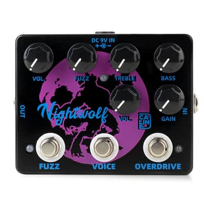 Caline DCP-08 Nightwolf Fuzz Overdrive Effect Pedal Dual Guitar Pedal (Price includes the import duty for US buyer) image 4