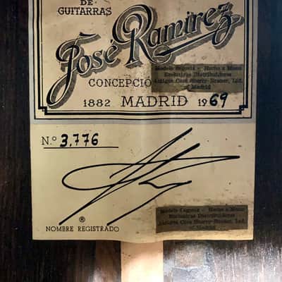 1969 Jose Ramirez Segovia Classical Guitar image 3
