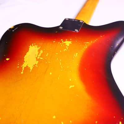 Fender Jaguar 1963 - Sunburst - cool sounding and all original Pre-CBS Jaguar with original hard case - check video! image 13