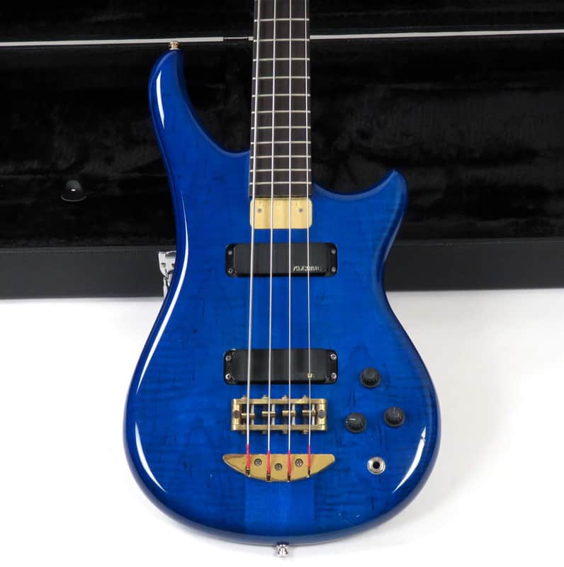 1991 Alembic Essence Bass - Transparent Blue - Figured Maple! image 1