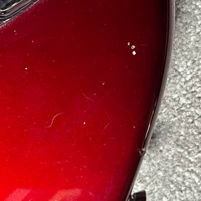 2008 Fender American Stratocaster guitar body red 4 lb 10 oz image 4